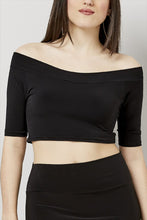 Load image into Gallery viewer, Love Kiki (Aria) - Jersey Knit Fitted Crop Top. Front view.