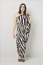 Load image into Gallery viewer, Love Kiki (Athena) - Jersey loose fit dress with single sleeve. Front View 2