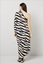 Load image into Gallery viewer, Love Kiki (Athena) - Jersey loose fit dress with single sleeve. Rear View 2