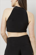 Load image into Gallery viewer, Love Kiki (Maddy) - Jersey Knit Fitted halter neck crop Top. Rear View.